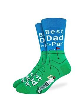 🇨🇦 Good Luck‎ Sock Men's Golfing Dad Patterned Blue Socks